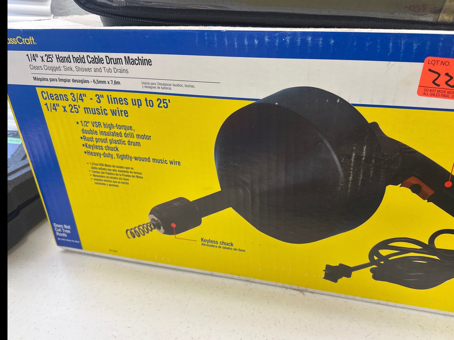 Image for Brass Craft handheld cable drum machine