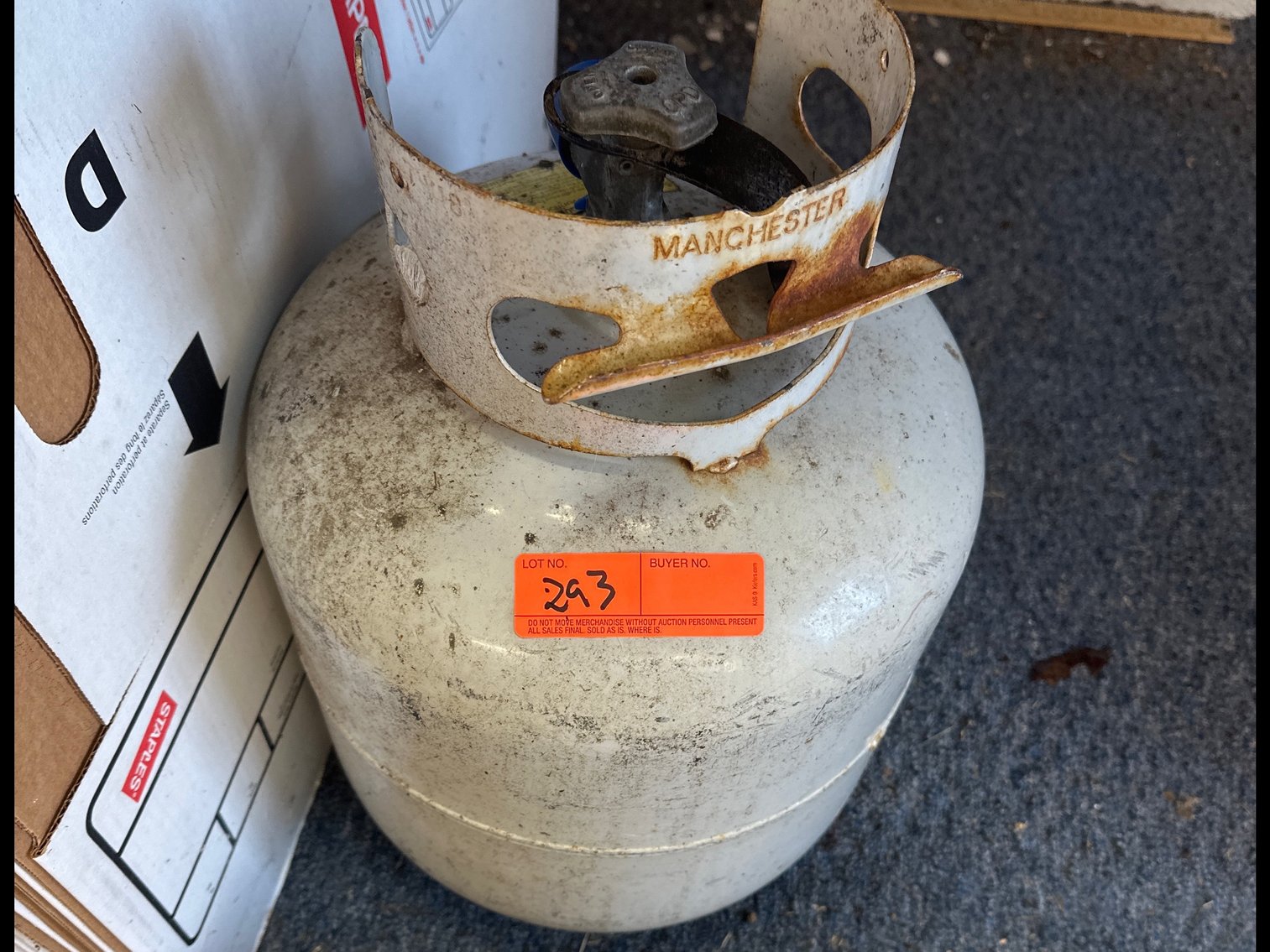 Image for Empty propane tank