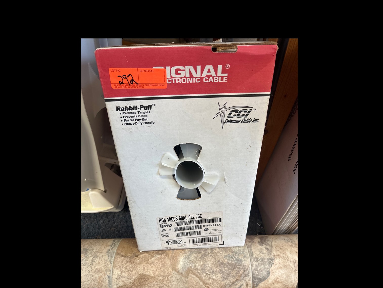 Image for RG6 cable. Not a full box