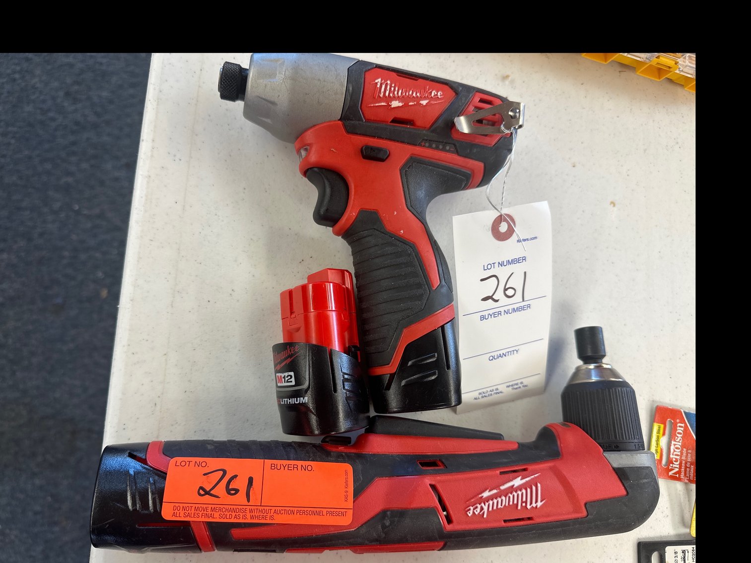 Image for Milwaukee m12 and m18 drivers no battery charger