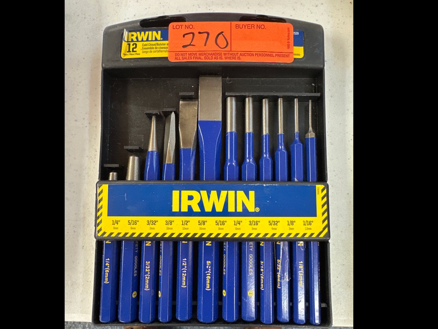 Image for Irwin chisel and punch set