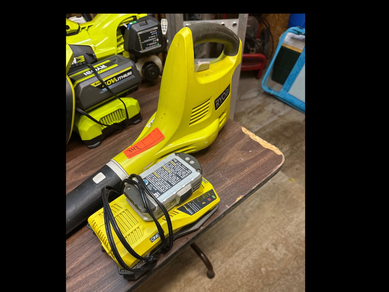 Image for Ryobi blower and charger