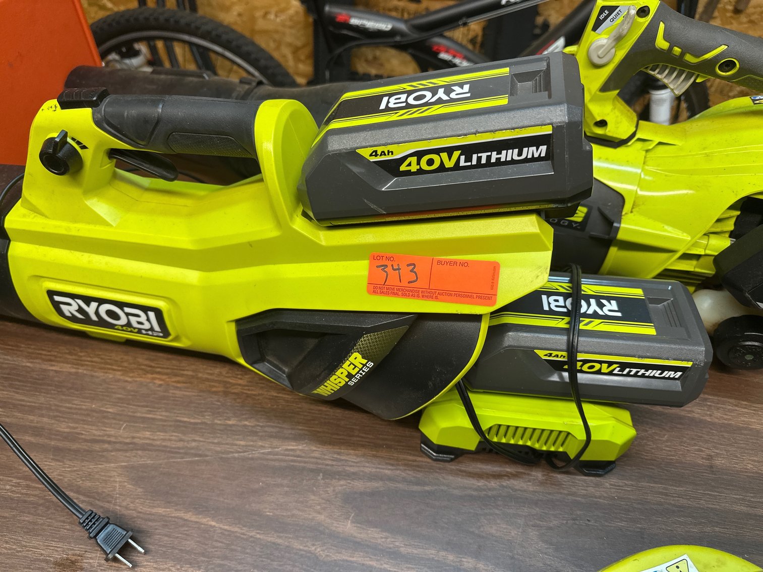 Image for Ryobi blower and charger