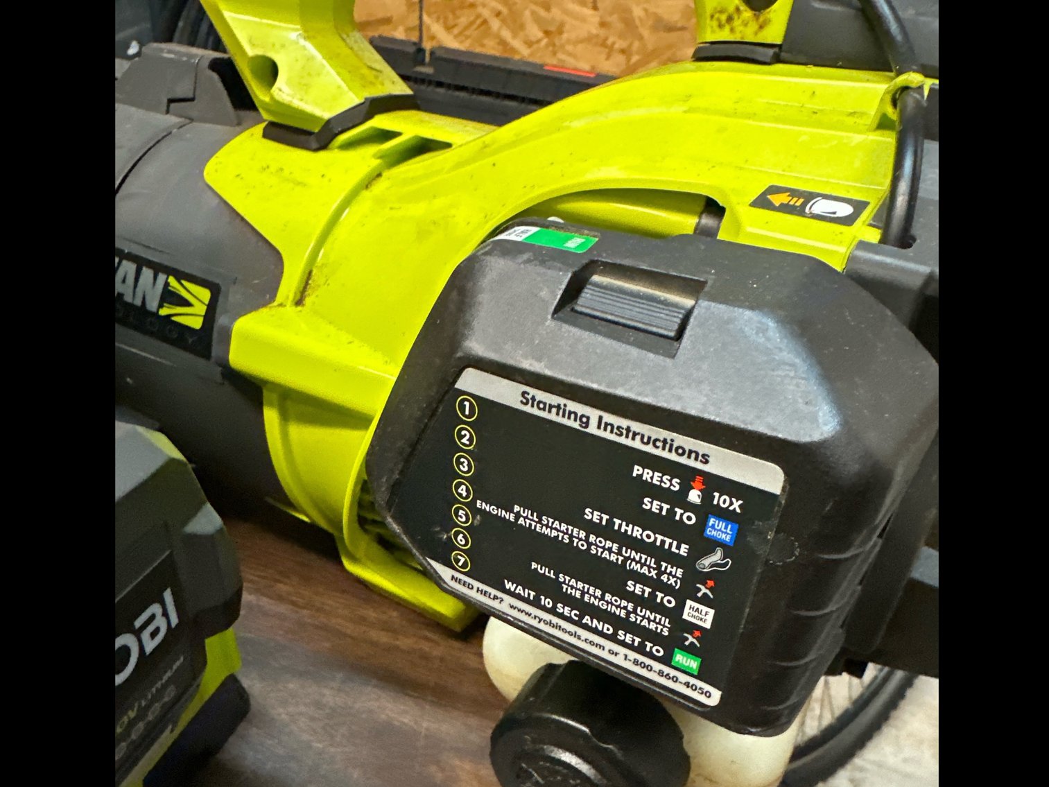 Image for Ryobi gas powered blower