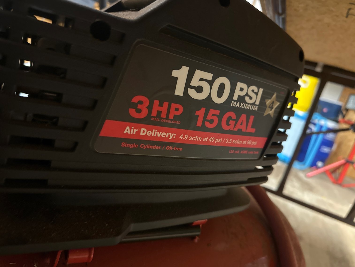 Image for Craftsman 3 hp air compressor