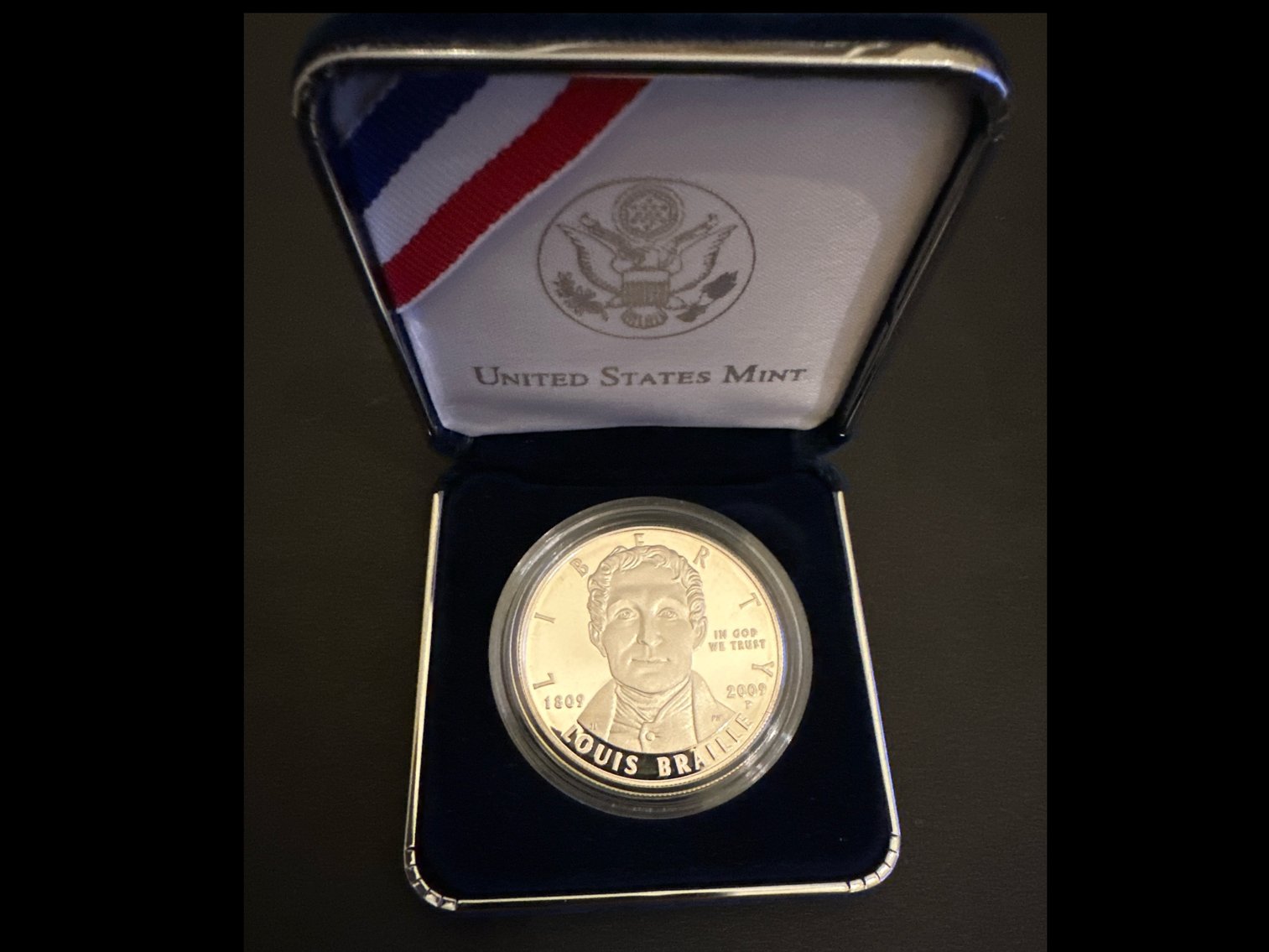 Image for 2009 Louis Braille Bicentennial Silver Dollar