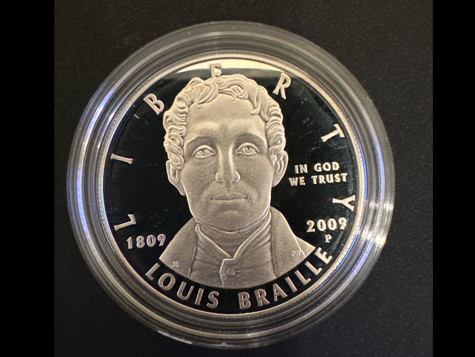 Image for 2009 Louis Braille Bicentennial Silver Dollar