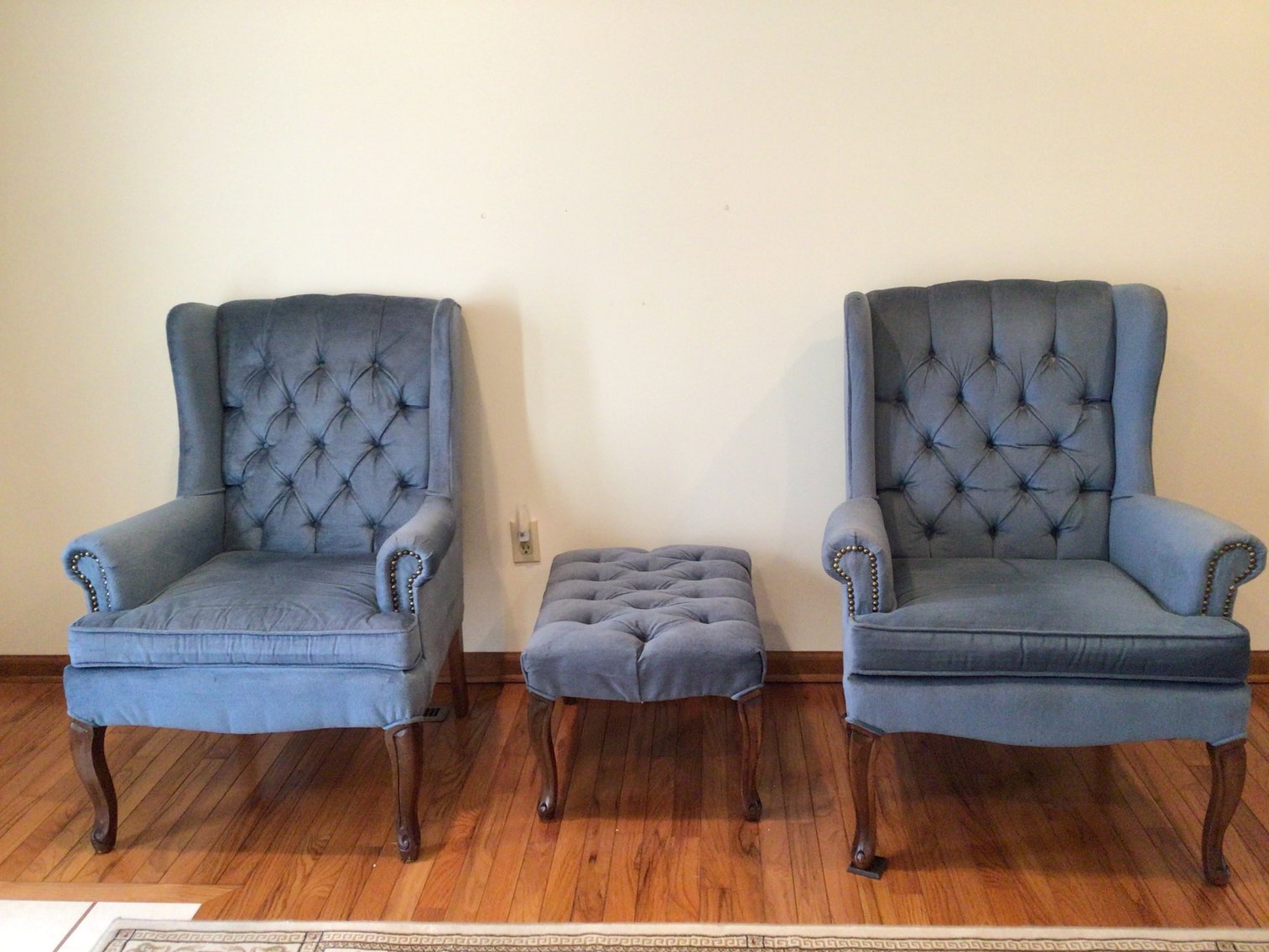 Image for Blue Chairs and Ottoman