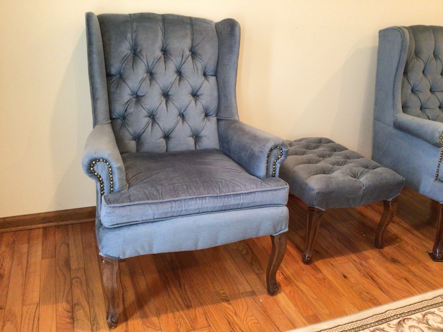 Image for Blue Chairs and Ottoman