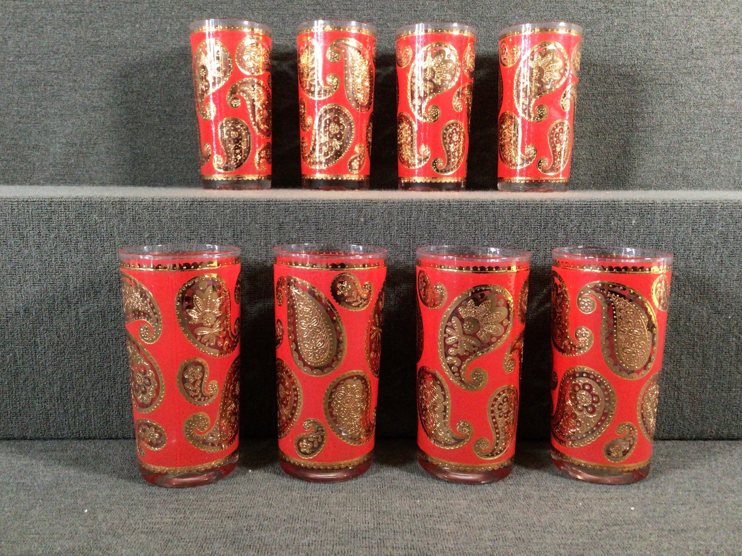 Image for Culver Red Paisley Glasses