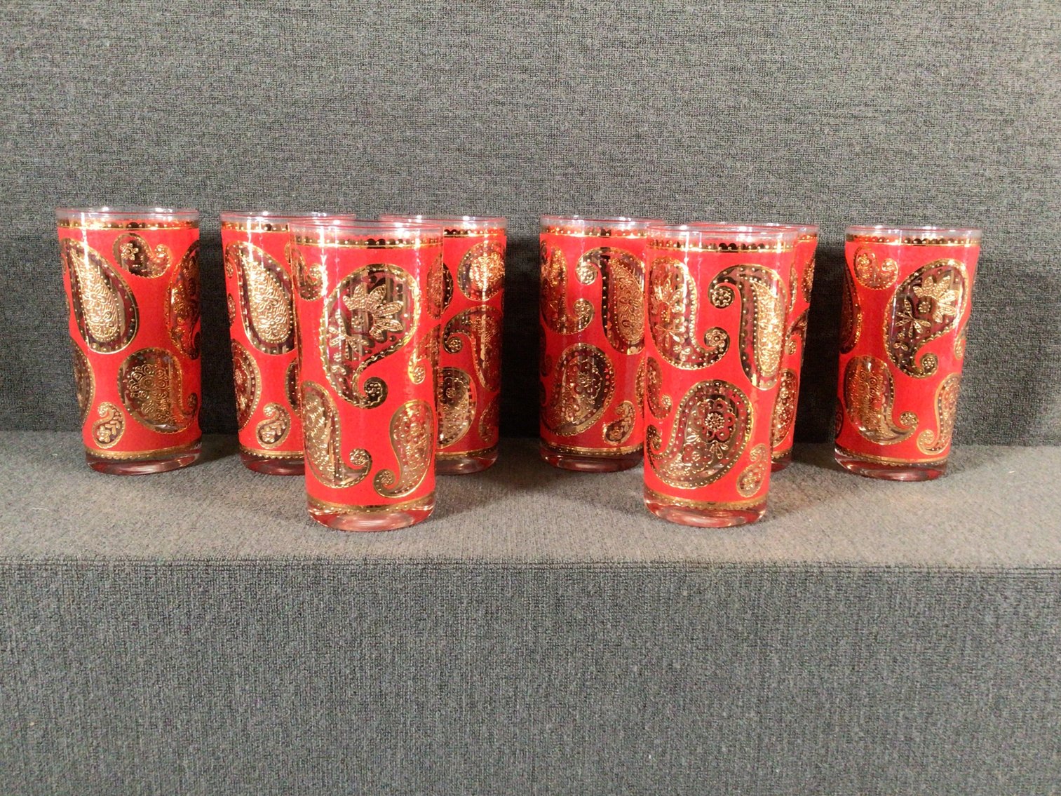 Image for Culver Red Paisley Glasses