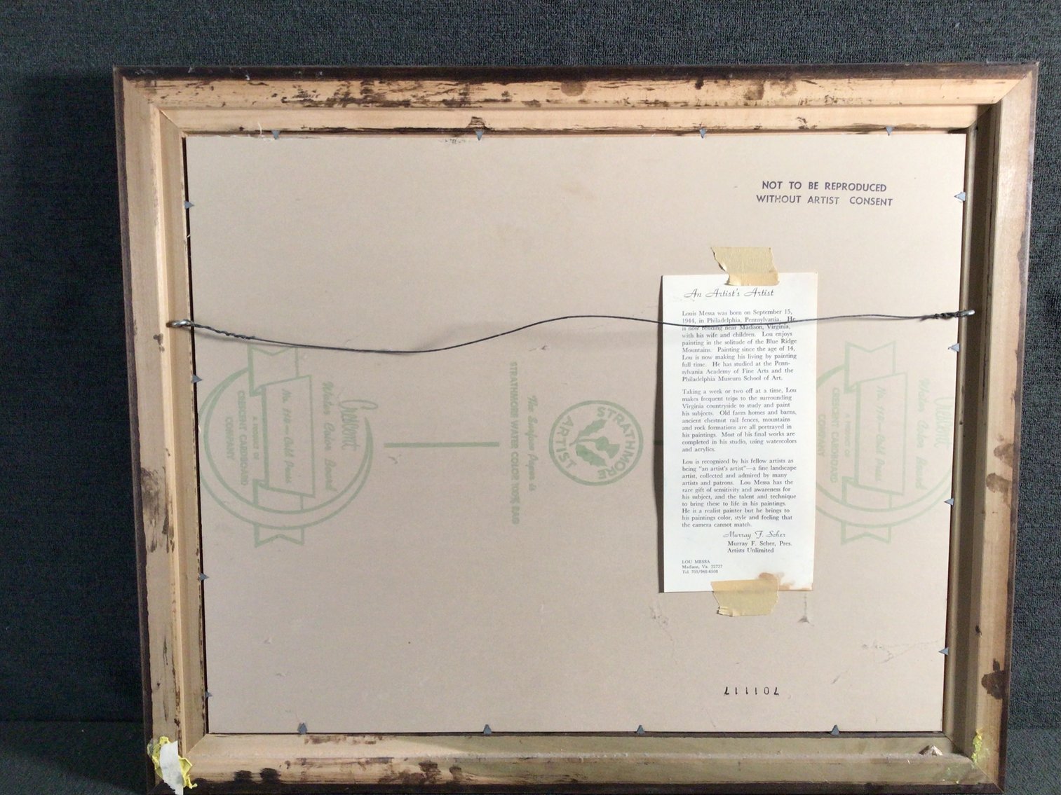 Image for Original Watercolor by Lou Messa