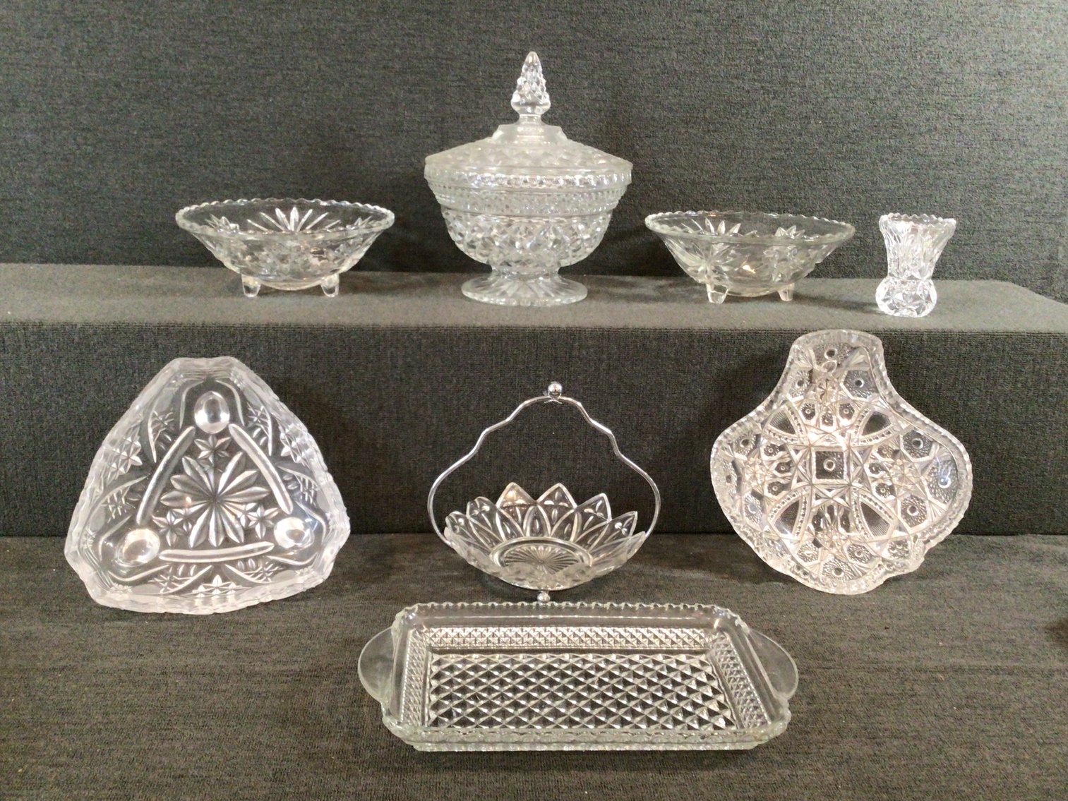 Image for Vintage Pressed Glass Assortment