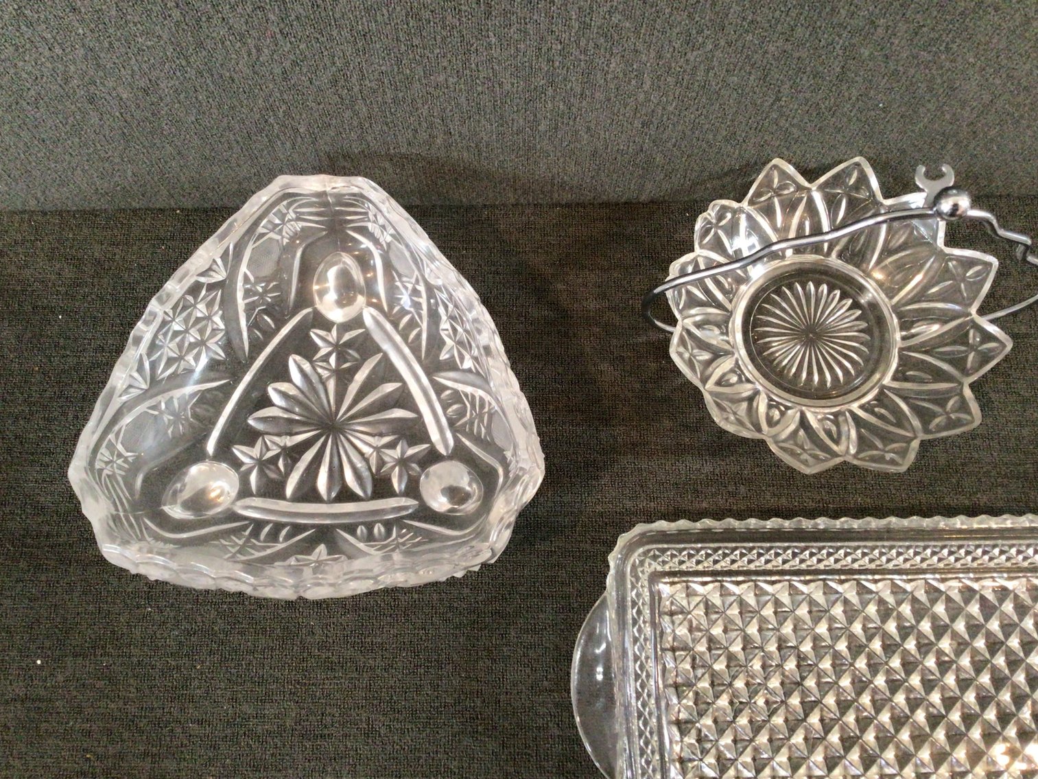 Image for Vintage Pressed Glass Assortment