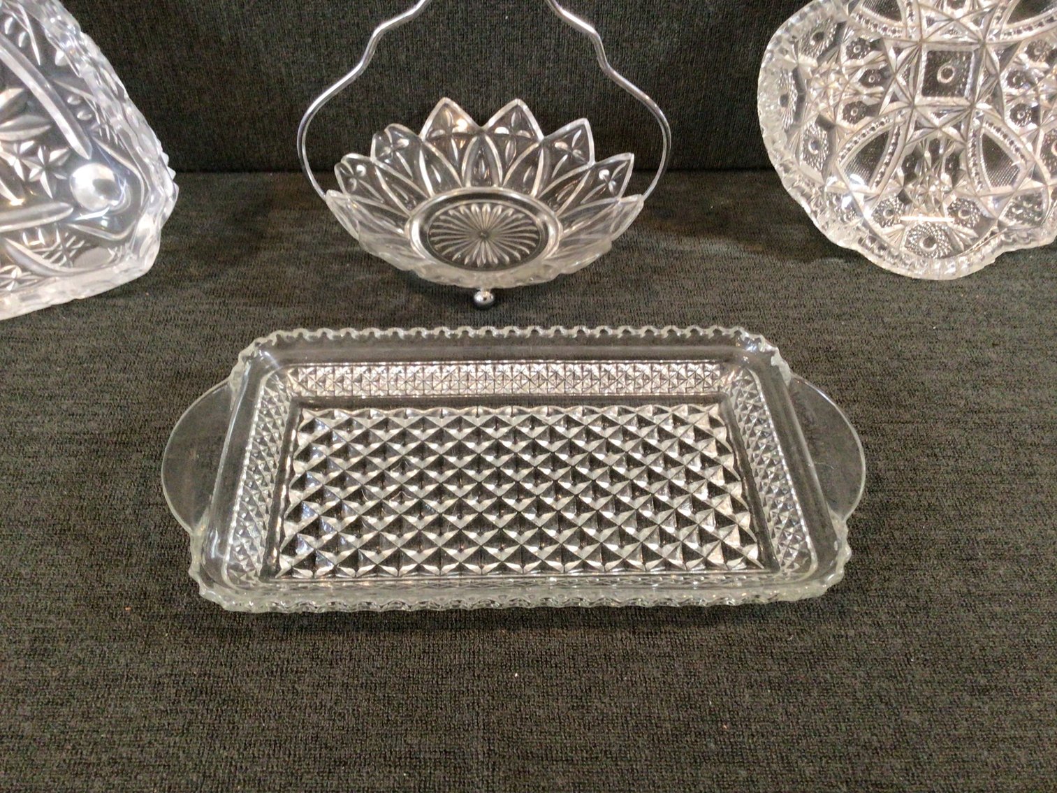 Image for Vintage Pressed Glass Assortment