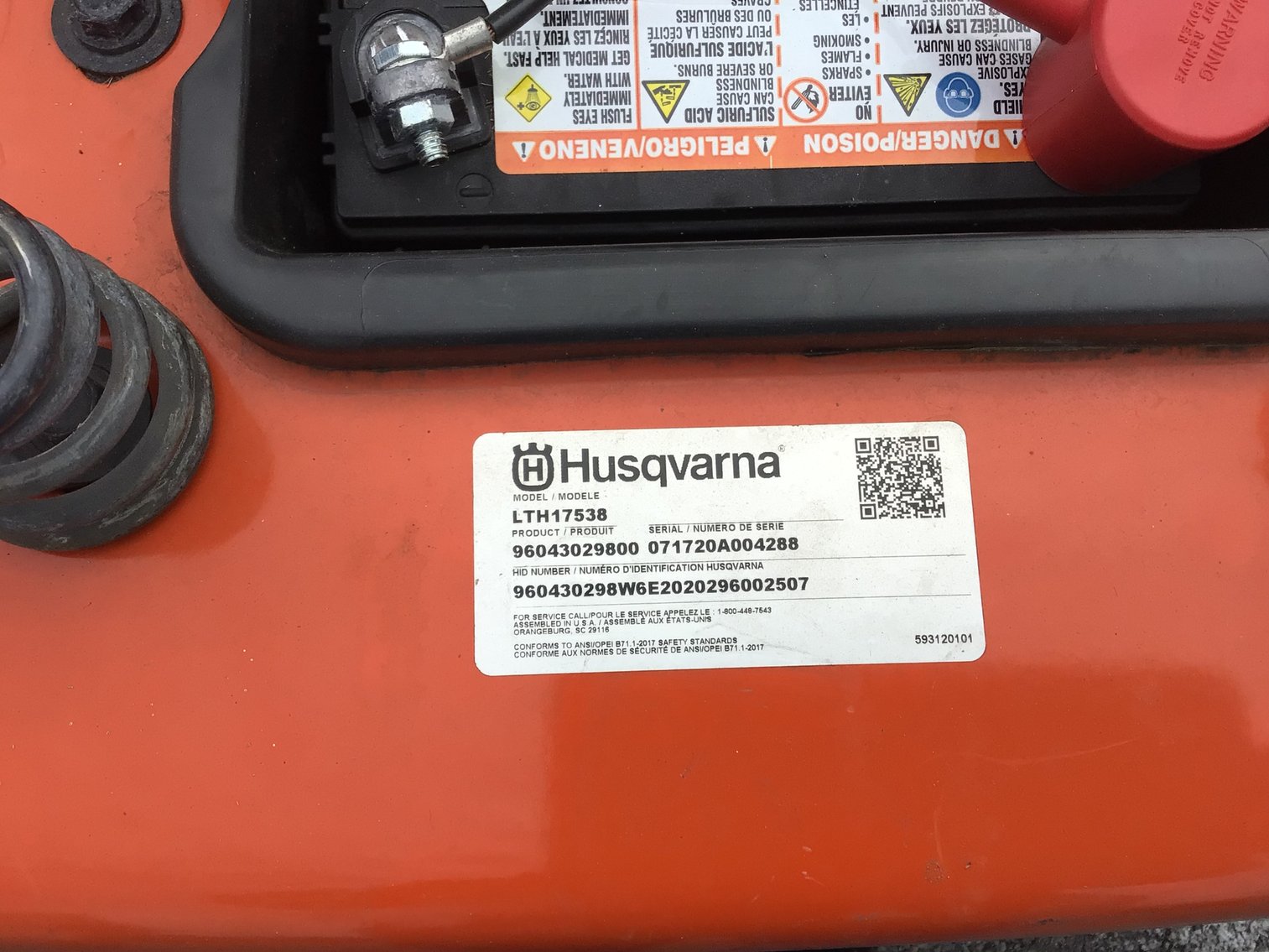 Image for Husqvarna LTH 17538 Riding Mower