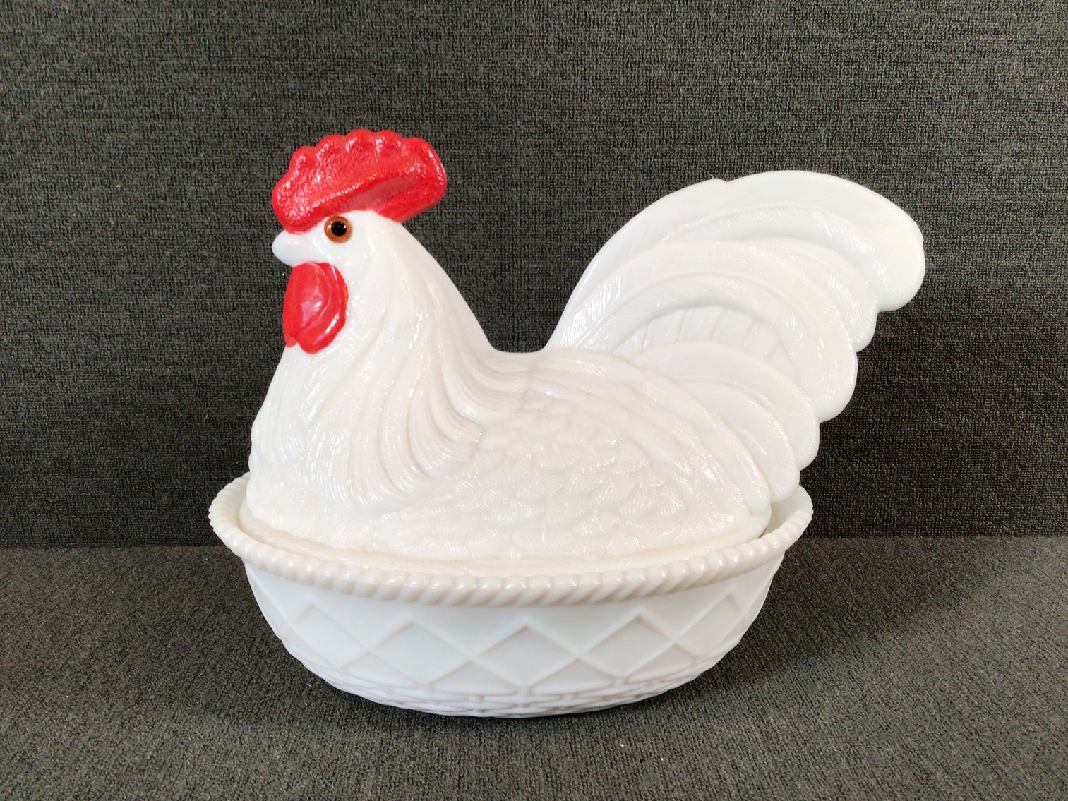 Image for Large Westmoreland Milk Glass Hen on Nest and More