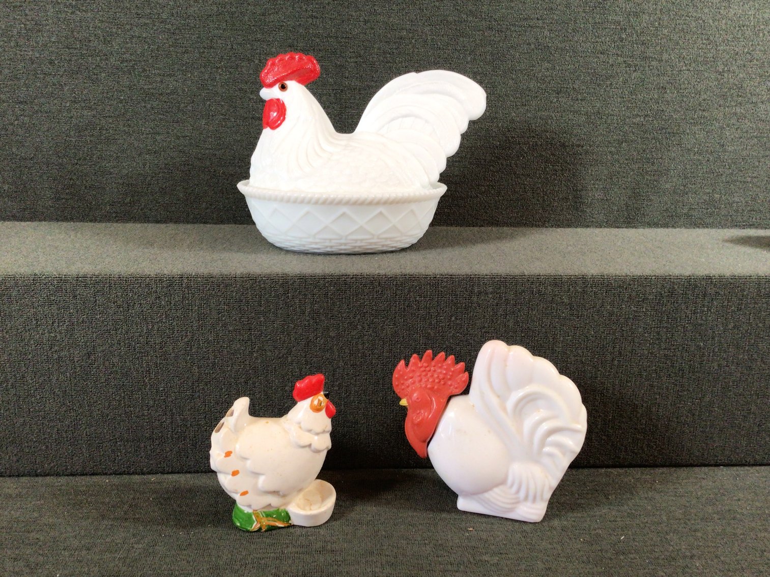 Image for Large Westmoreland Milk Glass Hen on Nest and More