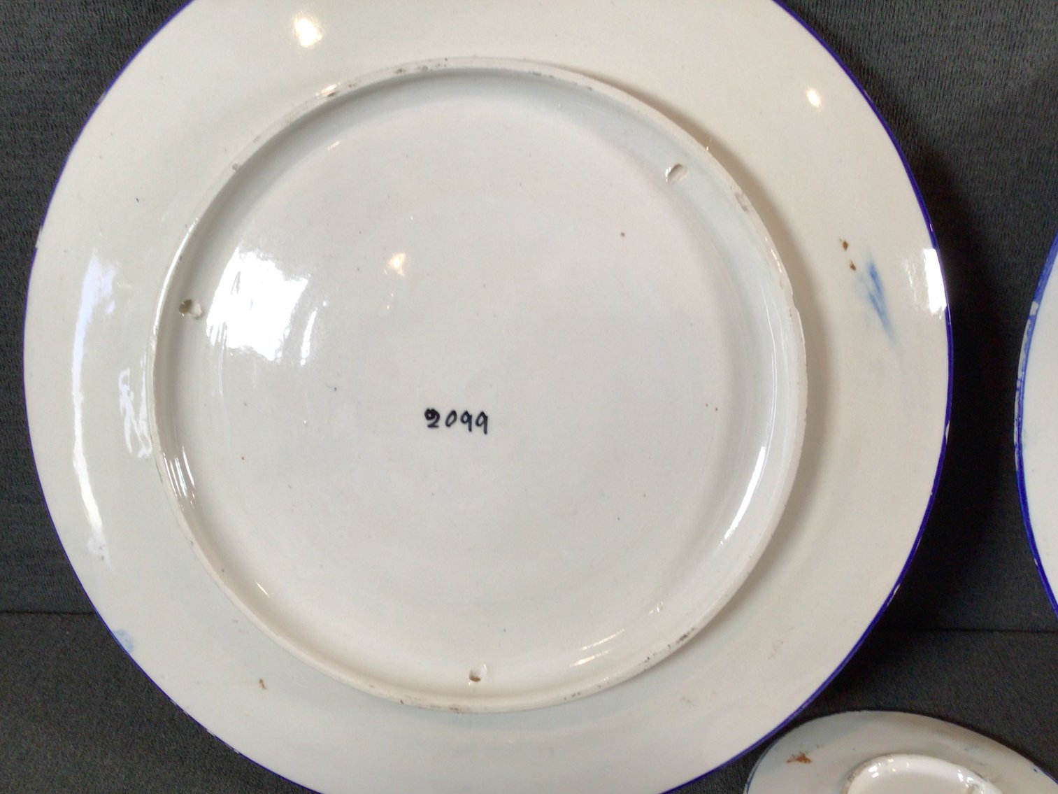 Image for Vintage Folk Art Pottery Plates