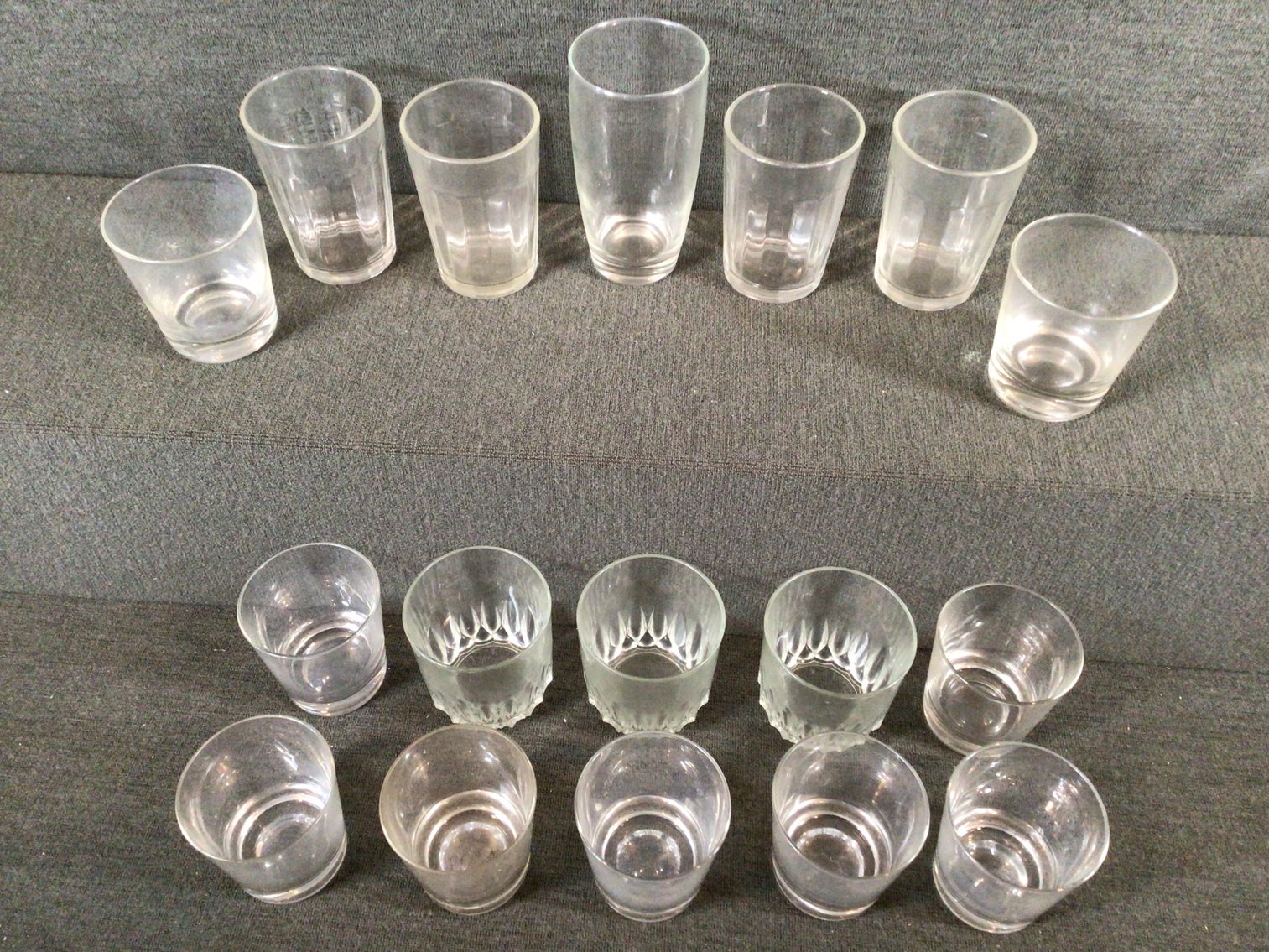 Image for Large Lot of Glasses in Mixed Sizes and Patterns
