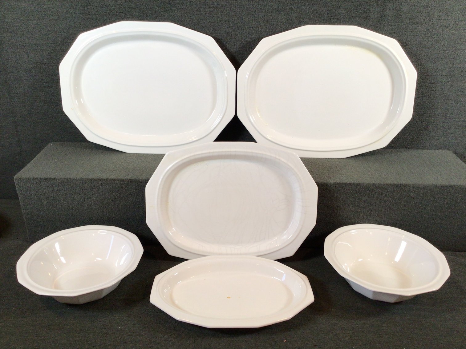 Image for Pfaltzgraff Heritage White Serving Platters and More