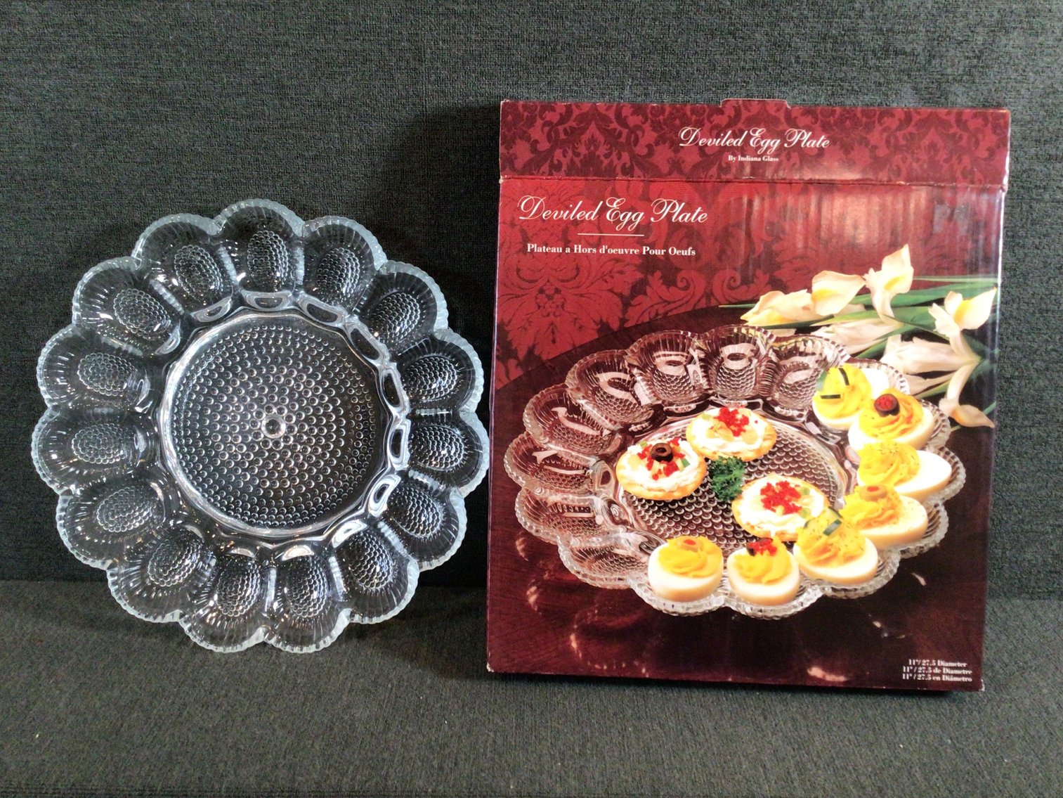 Image for NIB - Large Photo Frame and Deviled Egg Plate