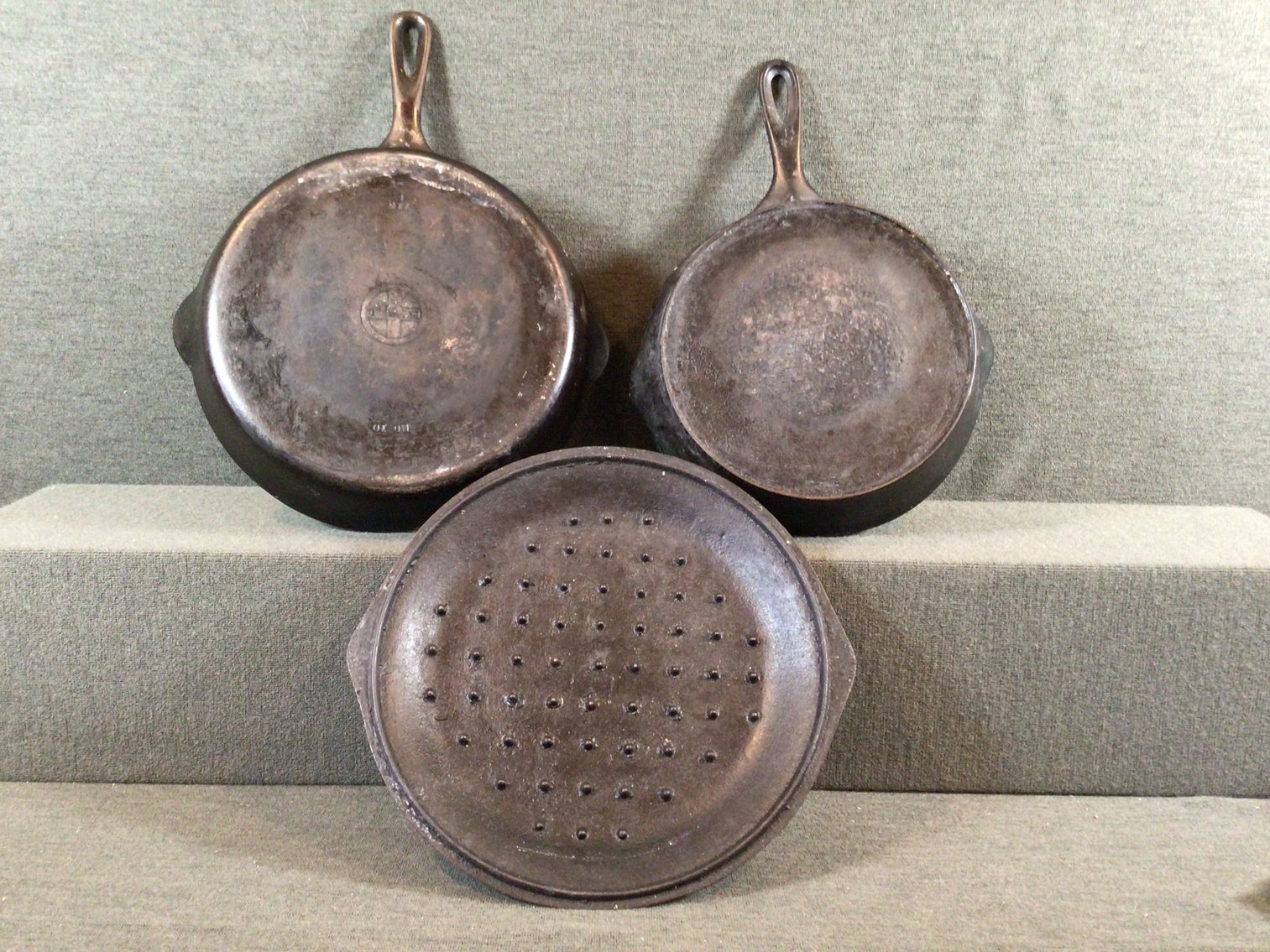 Image for Vintage Iron Skillets - One is Griswold