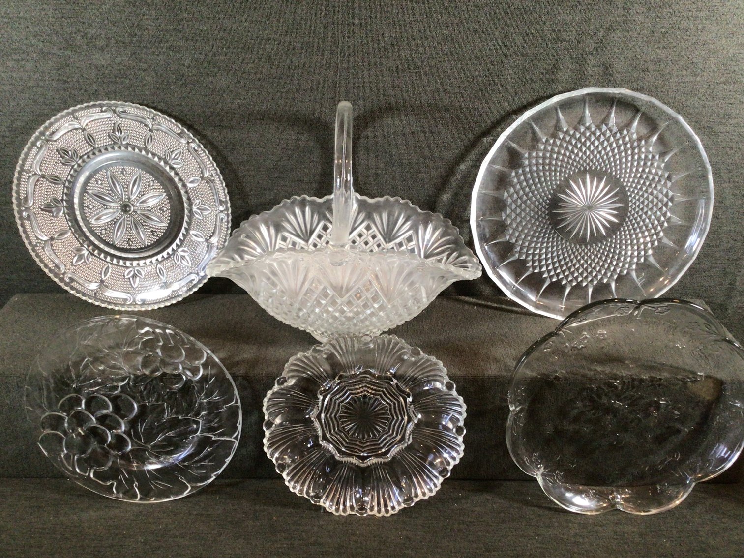 Image for Glass Basket and Serving Platters