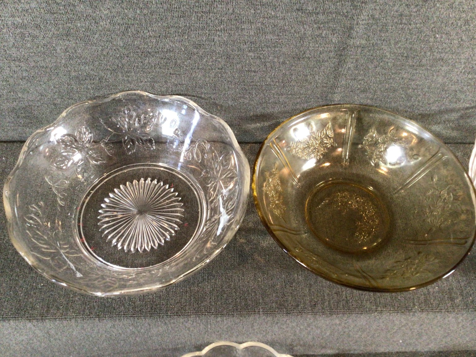Image for 4 Glass Bowls and Covered Candy Dish