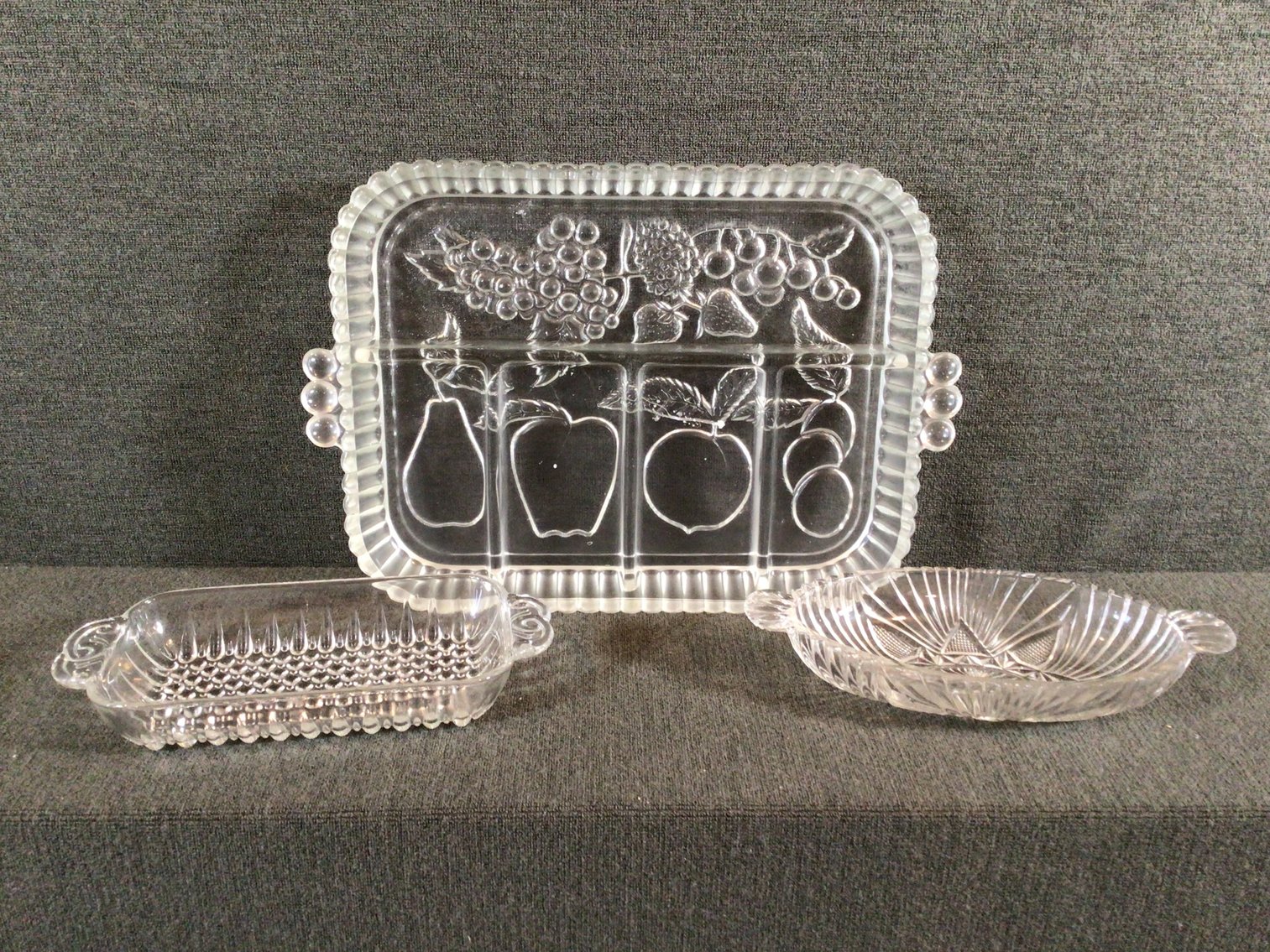 Image for Divided Glass Relish Tray and More