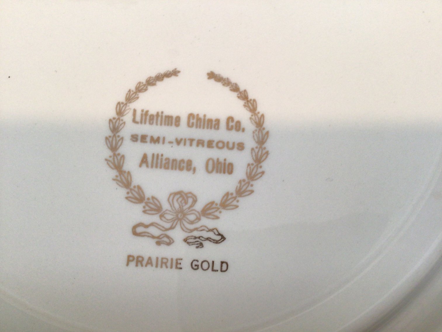 Image for Lifetime China “Prairie Gold” - Incomplete Set
