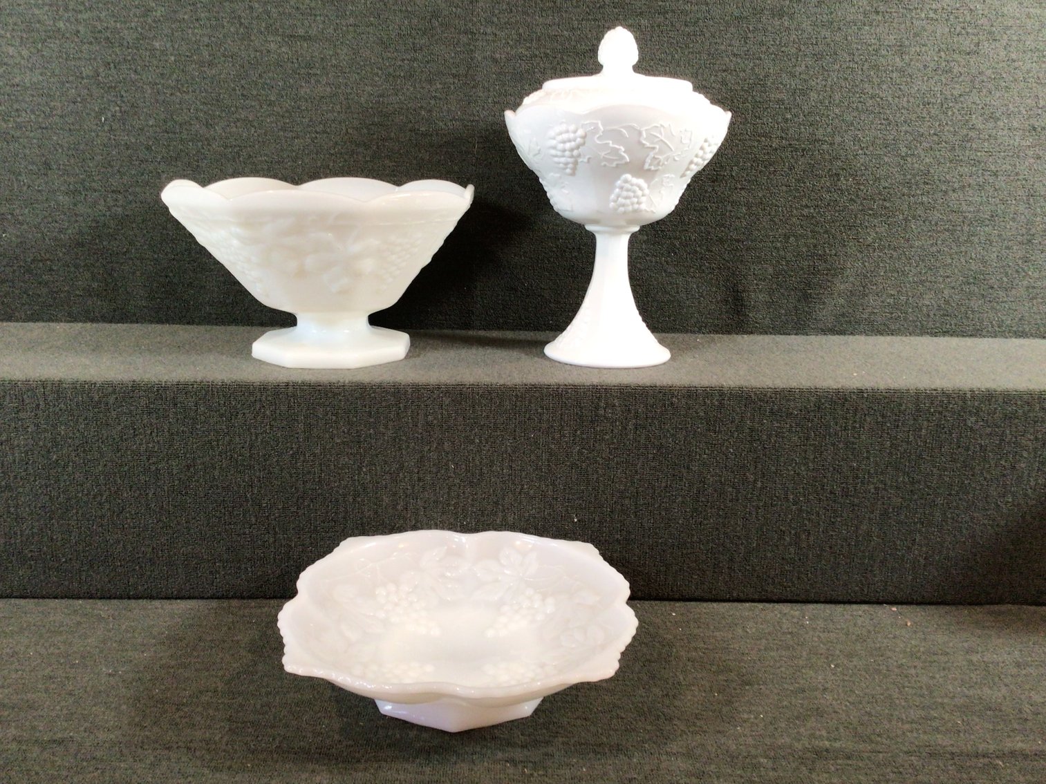 Image for 3 Piece Milkglass Lot