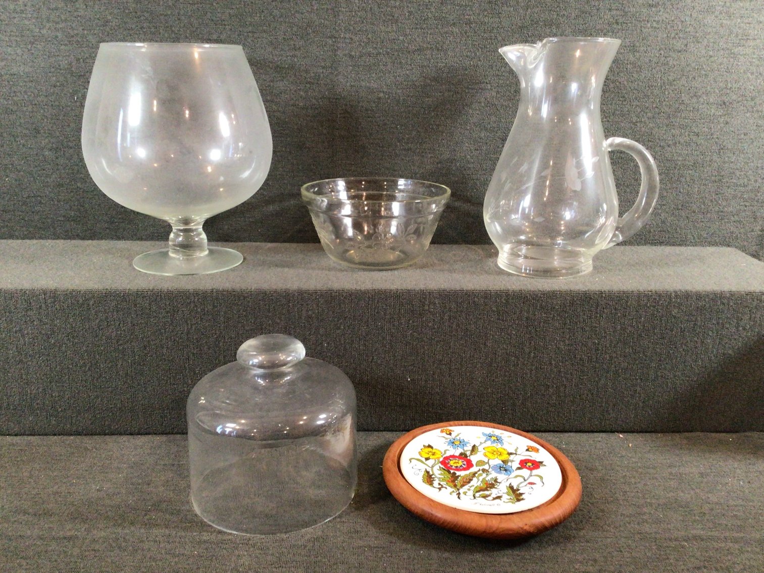 Image for Covered Cheese Board, Pitcher, Brandy Snifter and More