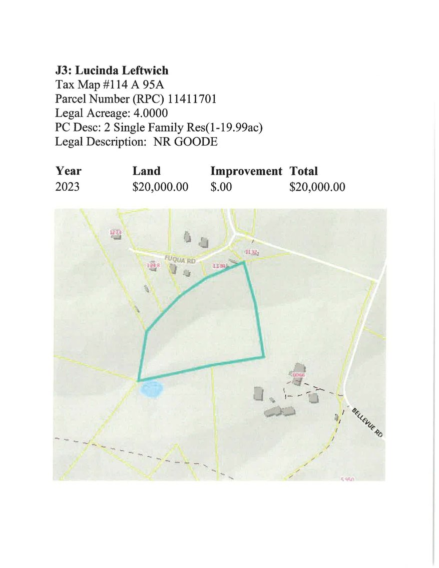 Image for JS3 - 4.00 acres +/- behind 1184 Fuqua Road, Goode