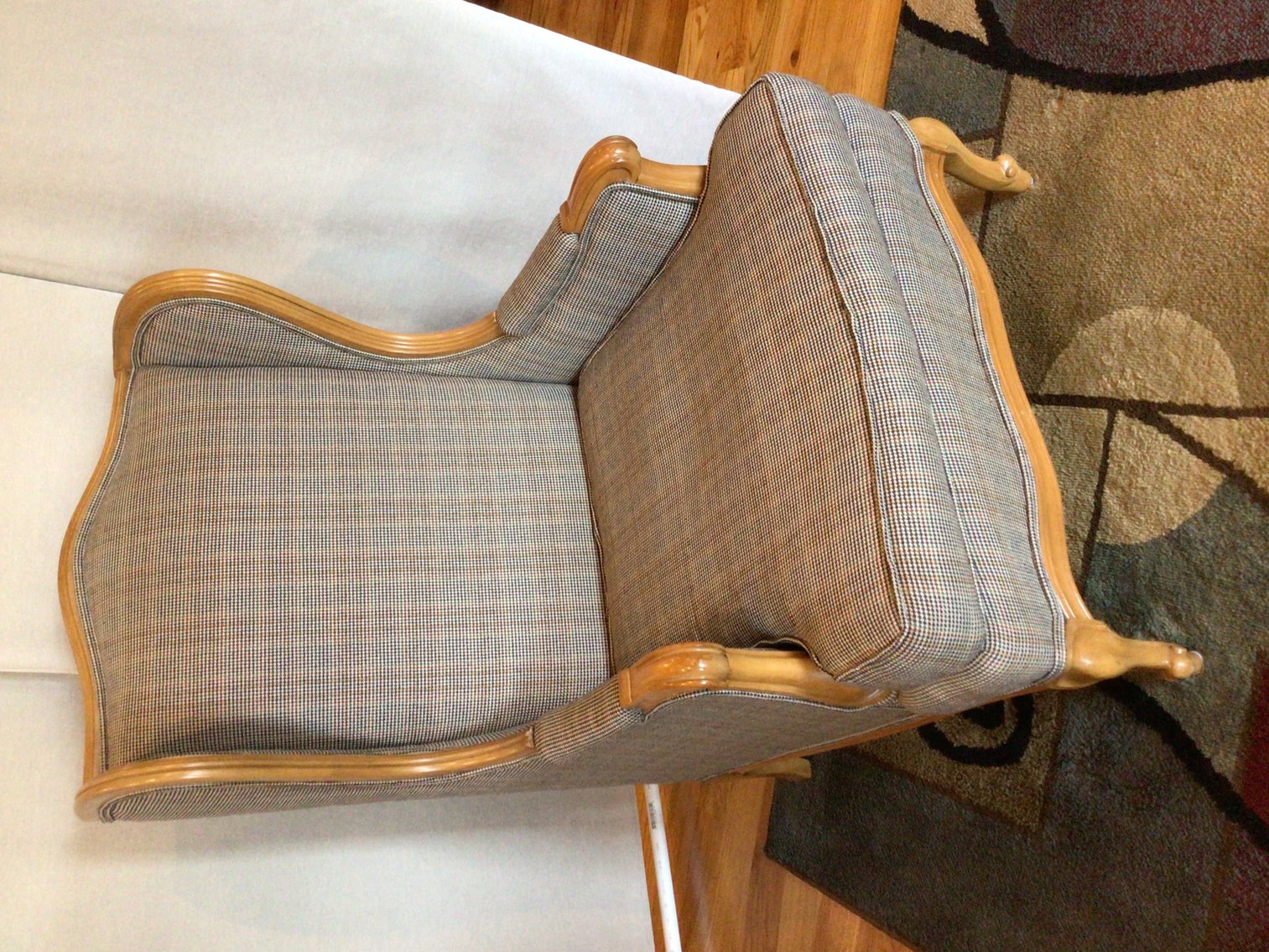 Image for French Style Wing-Back Accessory Chair