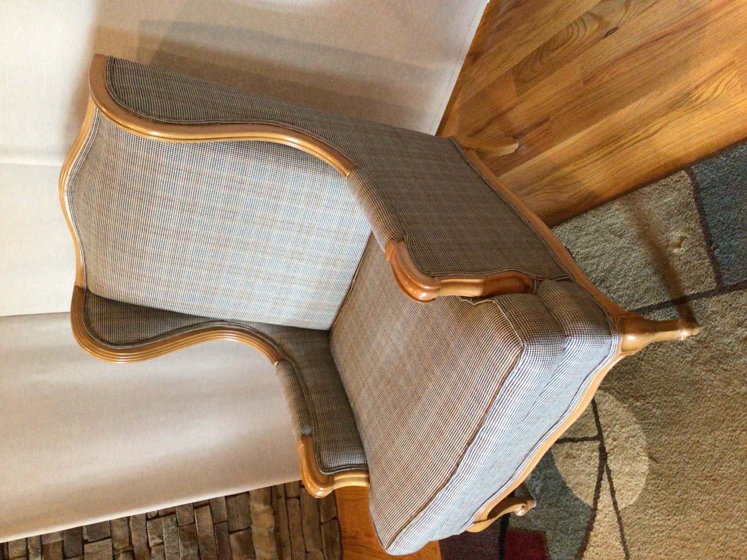 Image for French Style Wing-Back Accessory Chair