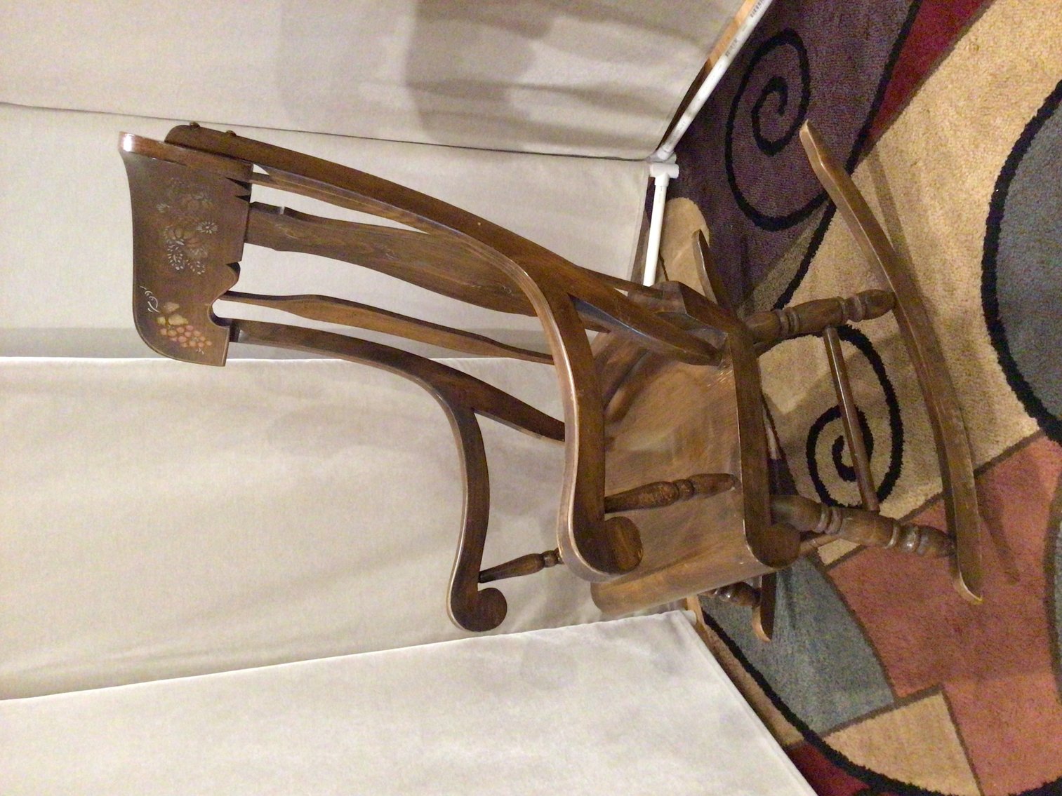 Image for Vintage Solid Wood Rocking Chair