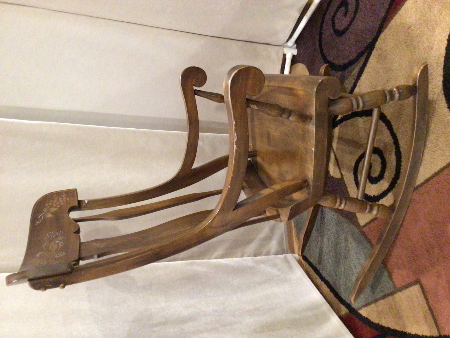 Image for Vintage Solid Wood Rocking Chair