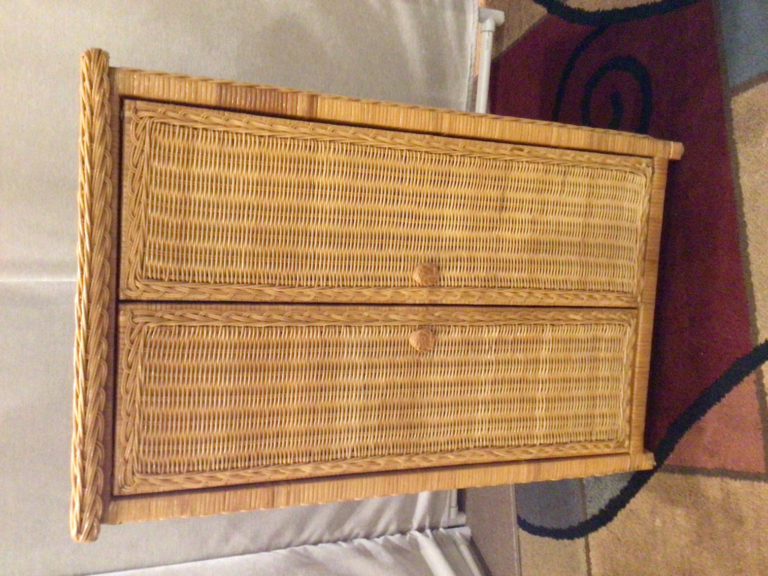 Image for Wicker Storage Cabinet