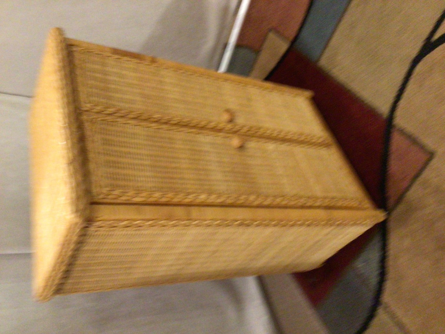 Image for Wicker Storage Cabinet