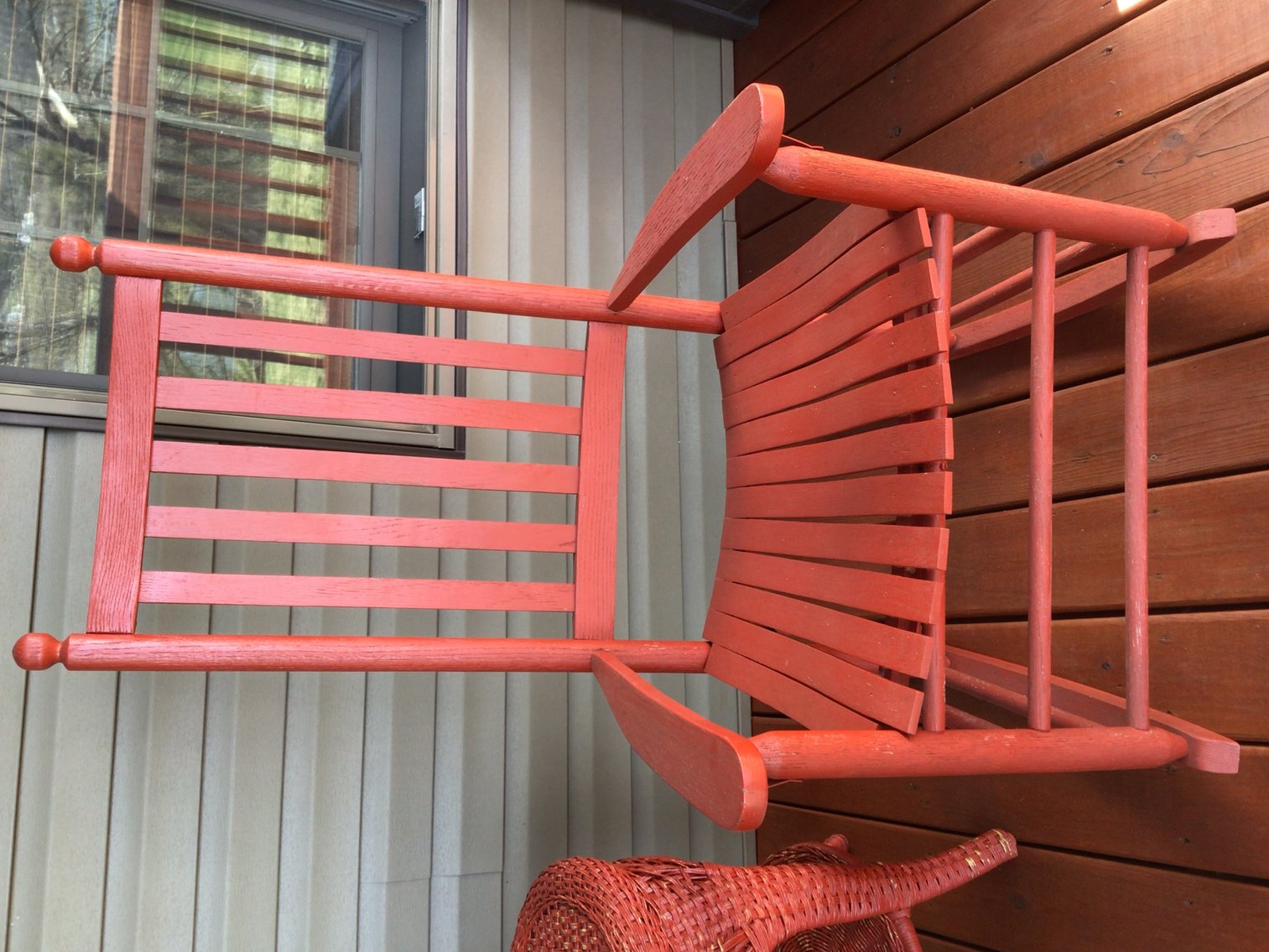 Image for Pair of Rocking Chairs and Wicker Table