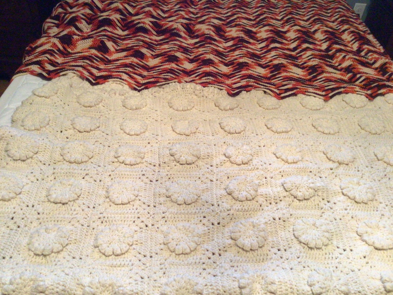 Image for Two Hand Crocheted Afghans