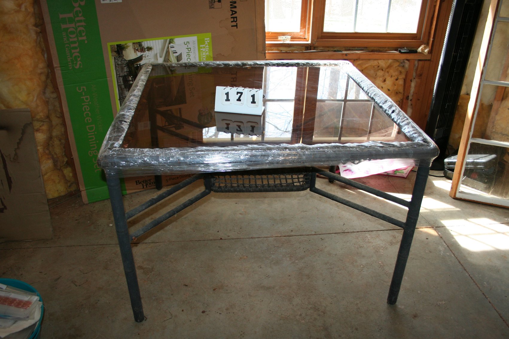 Image for Glass Top Table 42 X 42