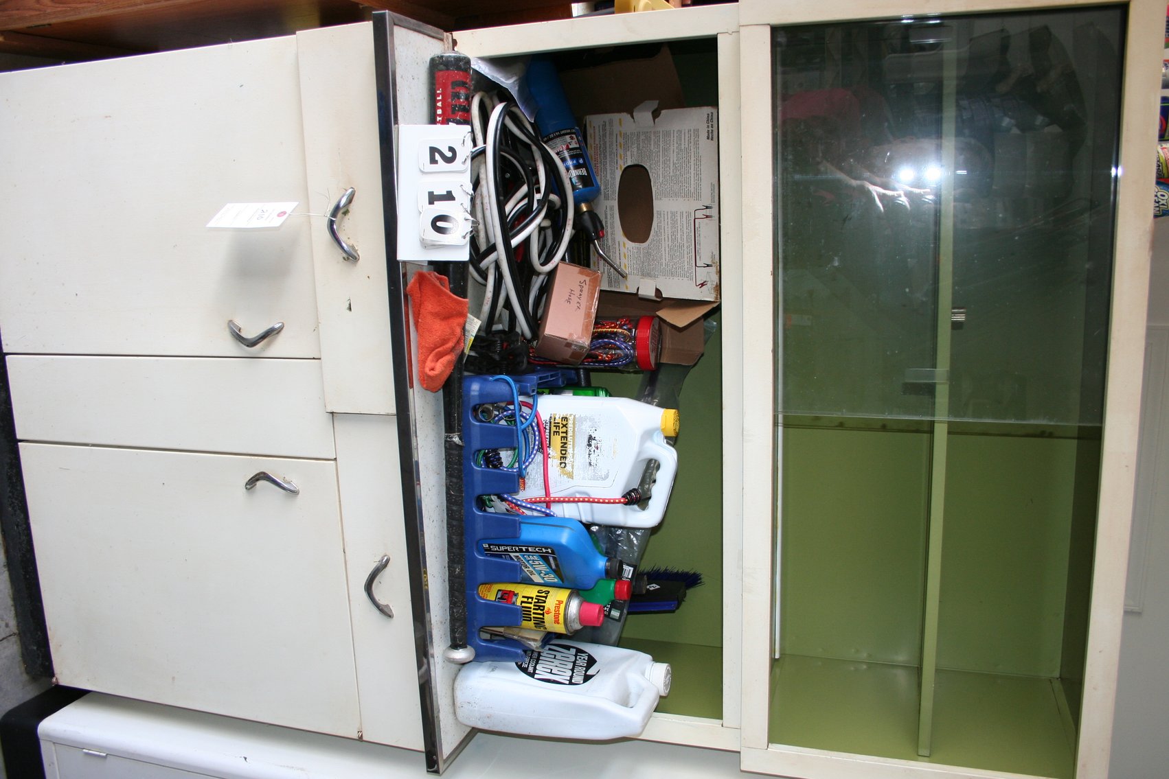 Image for Vintage Metal Cabinet & Contents