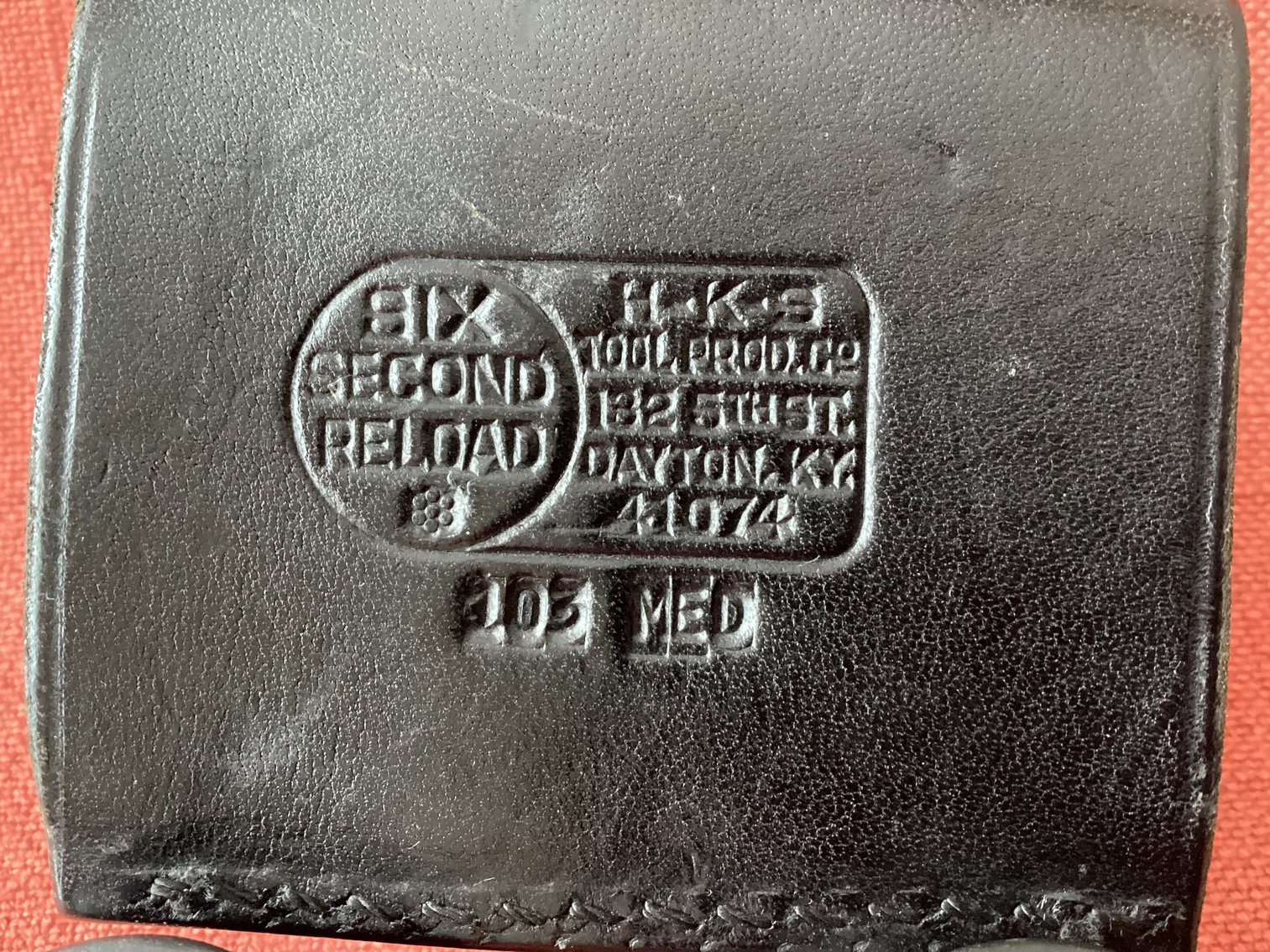 Image for HKS Tooled Leather Double Holster with 2 Safariland Six Second Reloaders