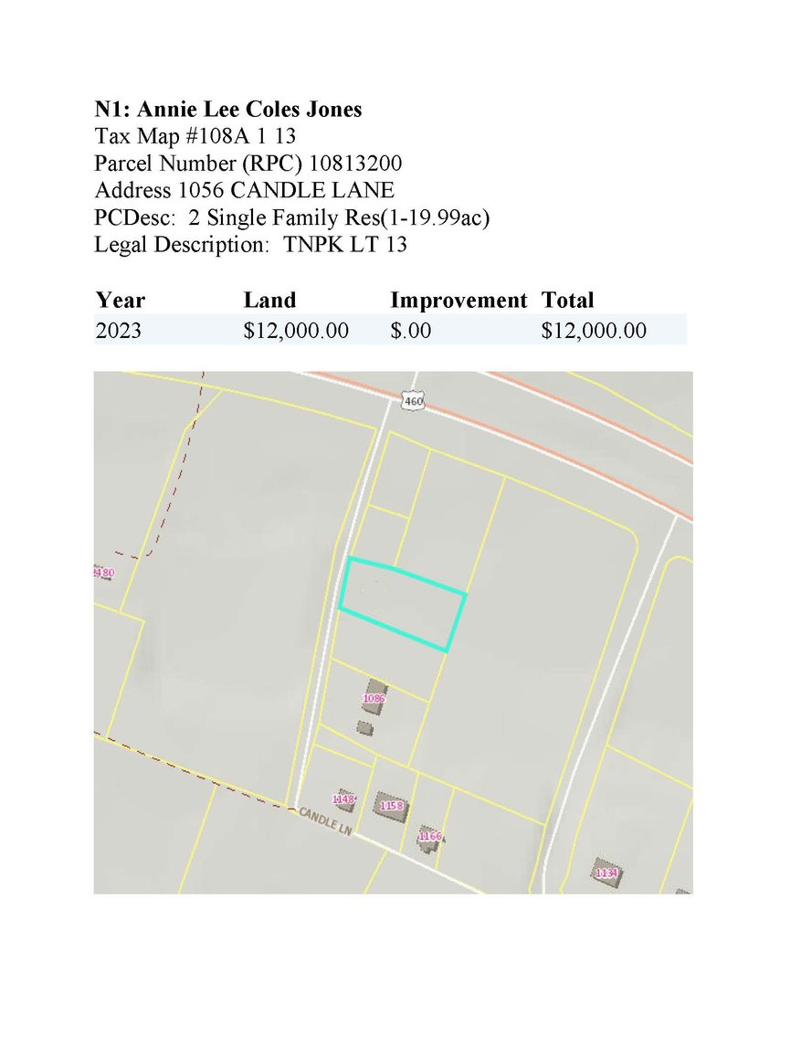 Image for NJ1 - Tnpk Lot 13 at 1056 Candle Lane, Bedford
