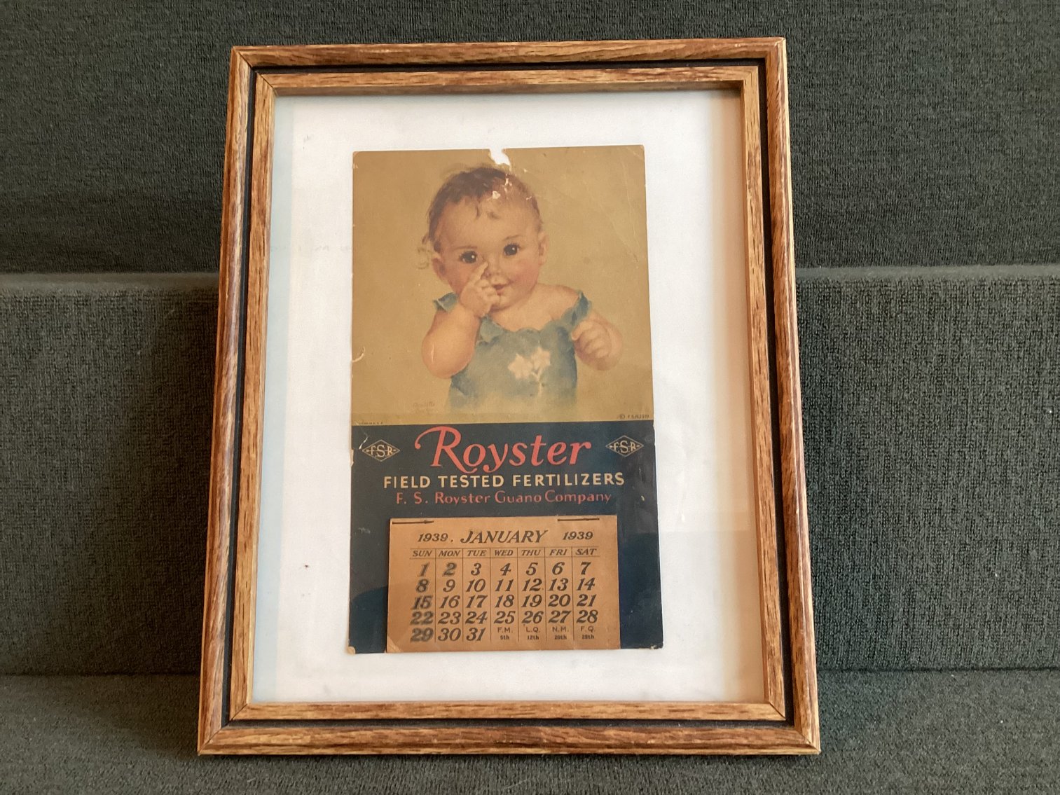 Image for 1939 Advertising Calendar - Royster Fertilizer