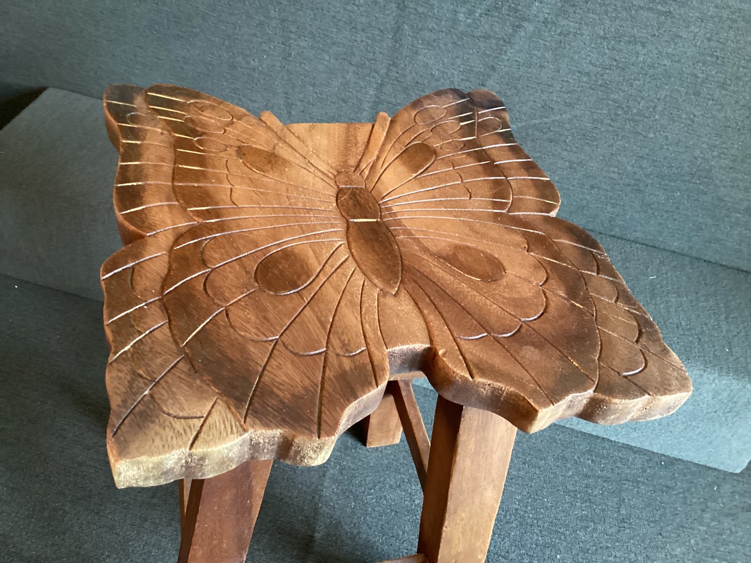 Image for Wooden Butterfly Stool