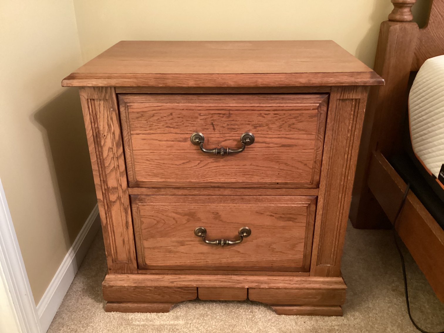 Image for Pair of Oak Bedside Chests