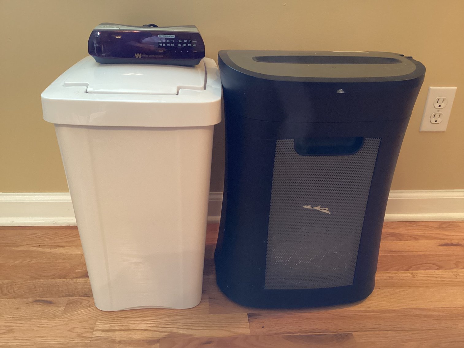 Image for Paper Shredder, Clock, & Trash Can